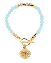 Sea Shell + Crystal Bracelet